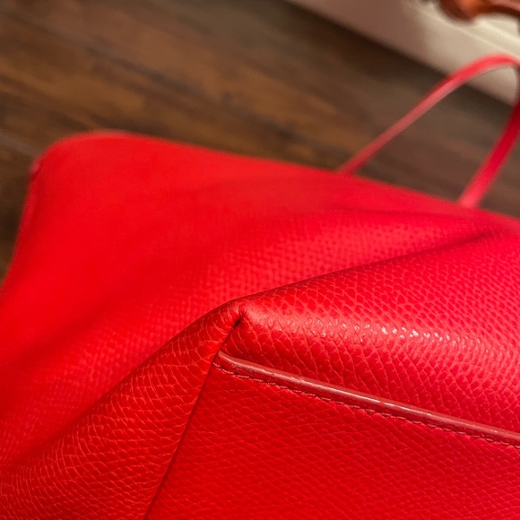 Red Coach Tote - Picture 4 of 8